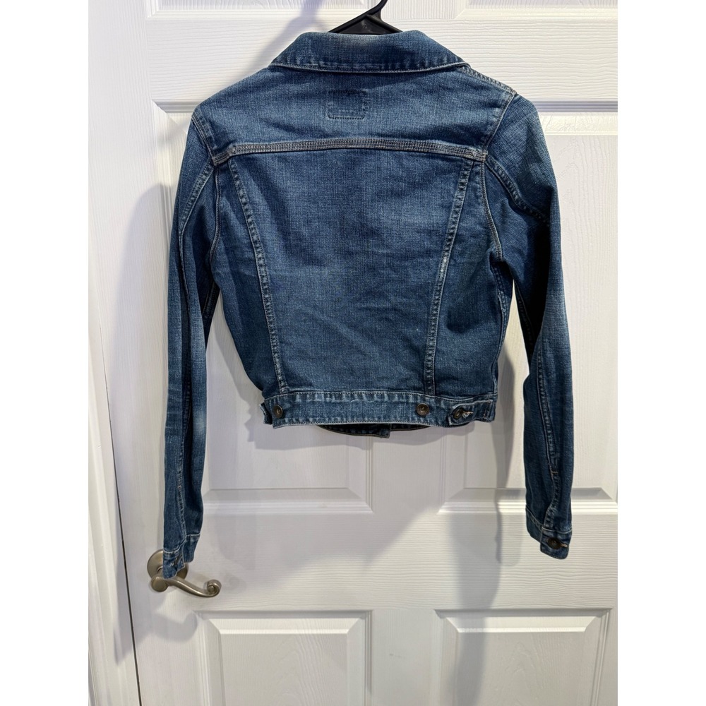 Lucky Brand Pixie Denim Jacket Medium Wash Blue‎ Trucker 7W12247 Womens Medium - Picture 3 of 16